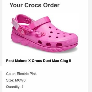 Post Malone x Crocs Duet Max Clog II